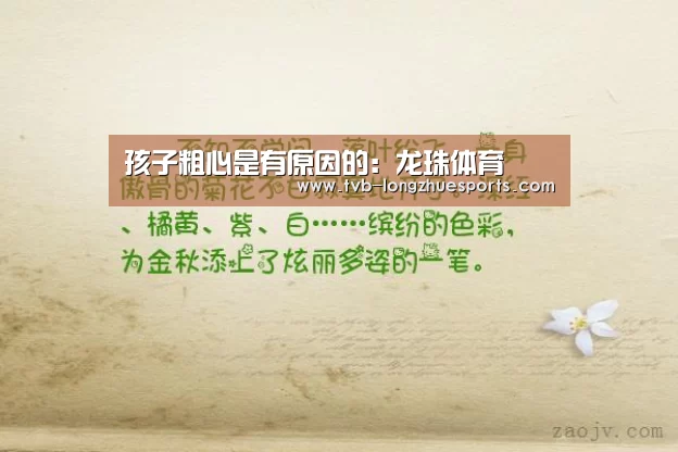 孩子粗心是有原因的:龙珠体育(图3) 龙珠体育